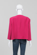 Load image into Gallery viewer, Jacques Vert Vintage Hot Pink Collarless Blazer (20)
