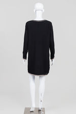 Load image into Gallery viewer, Ba&amp;sh Navy Embroidered Long Sleeve Shift Dress (2)
