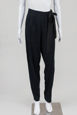 Load image into Gallery viewer, Moschino Black Soft Pants w/ Ribbon Belt (8)

