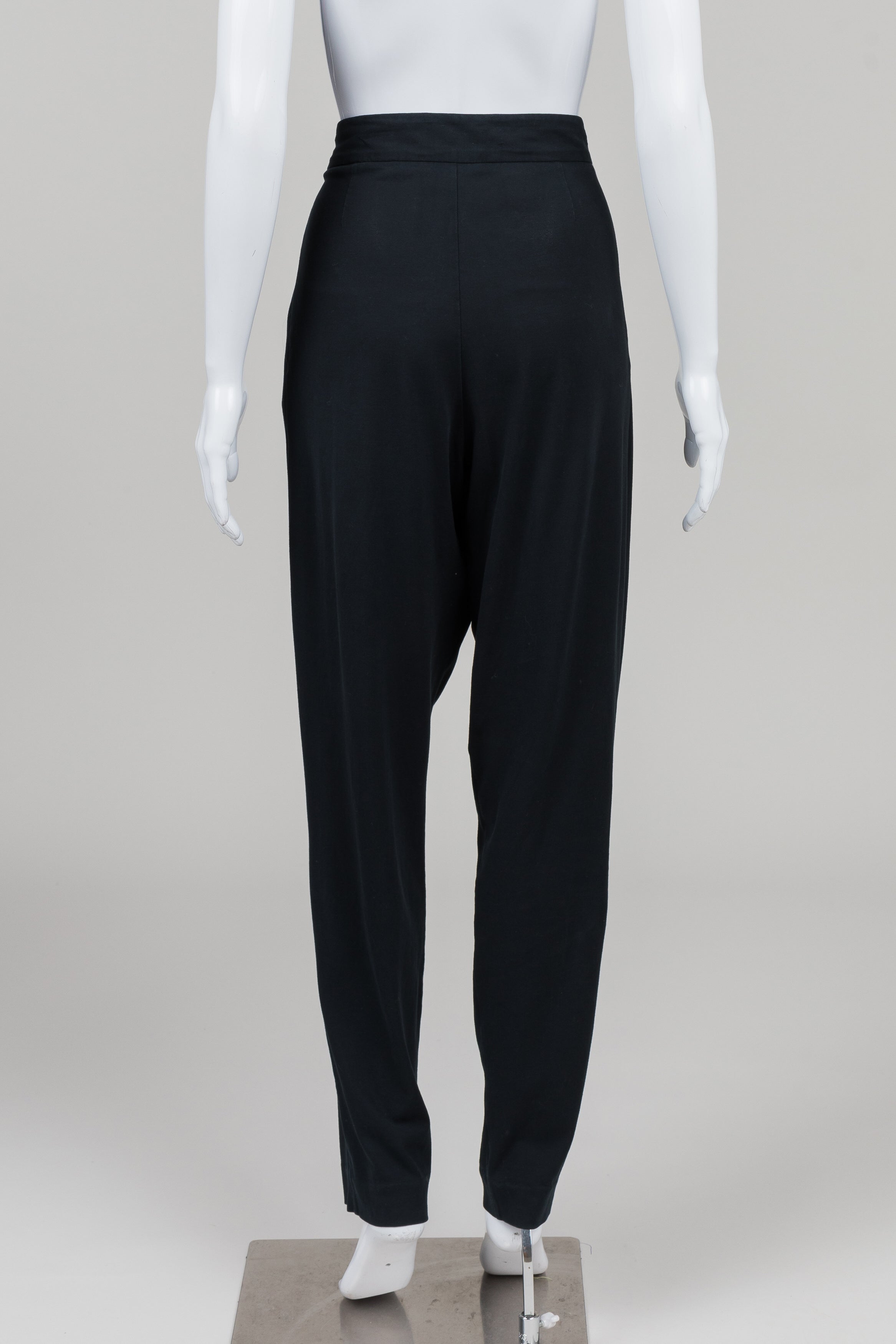 Moschino Black Soft Pants w/ Ribbon Belt (8)