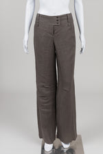 Load image into Gallery viewer, Lida Baday Dark Sage Linen Pants (4)
