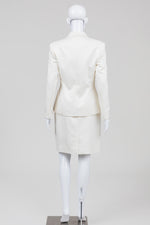 Load image into Gallery viewer, Albert Nipon Evening Vintage Ivory Skirt Suit (4)
