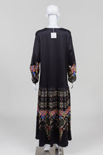 Load image into Gallery viewer, NoraCora Black/Cream Multicolour Drop Waist Dress (XL) *New w/ tags
