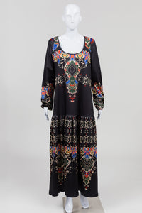 NoraCora Black/Cream Multicolour Drop Waist Dress (XL) *New w/ tags