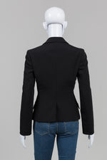 Load image into Gallery viewer, Prada Black Zip Front Blazer (40)
