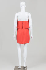 Load image into Gallery viewer, BCBG MaxAzria Coral Strapless Tiered Dress (4)
