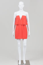 Load image into Gallery viewer, BCBG MaxAzria Coral Strapless Tiered Dress (4)
