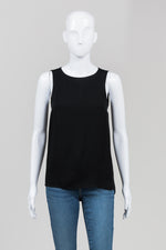 Load image into Gallery viewer, Michael Michael Kors Black Sleeveless Top w/ Open Draped Back (XS)
