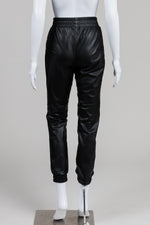 Load image into Gallery viewer, Hudson black faux leather jogger pant (XS)
