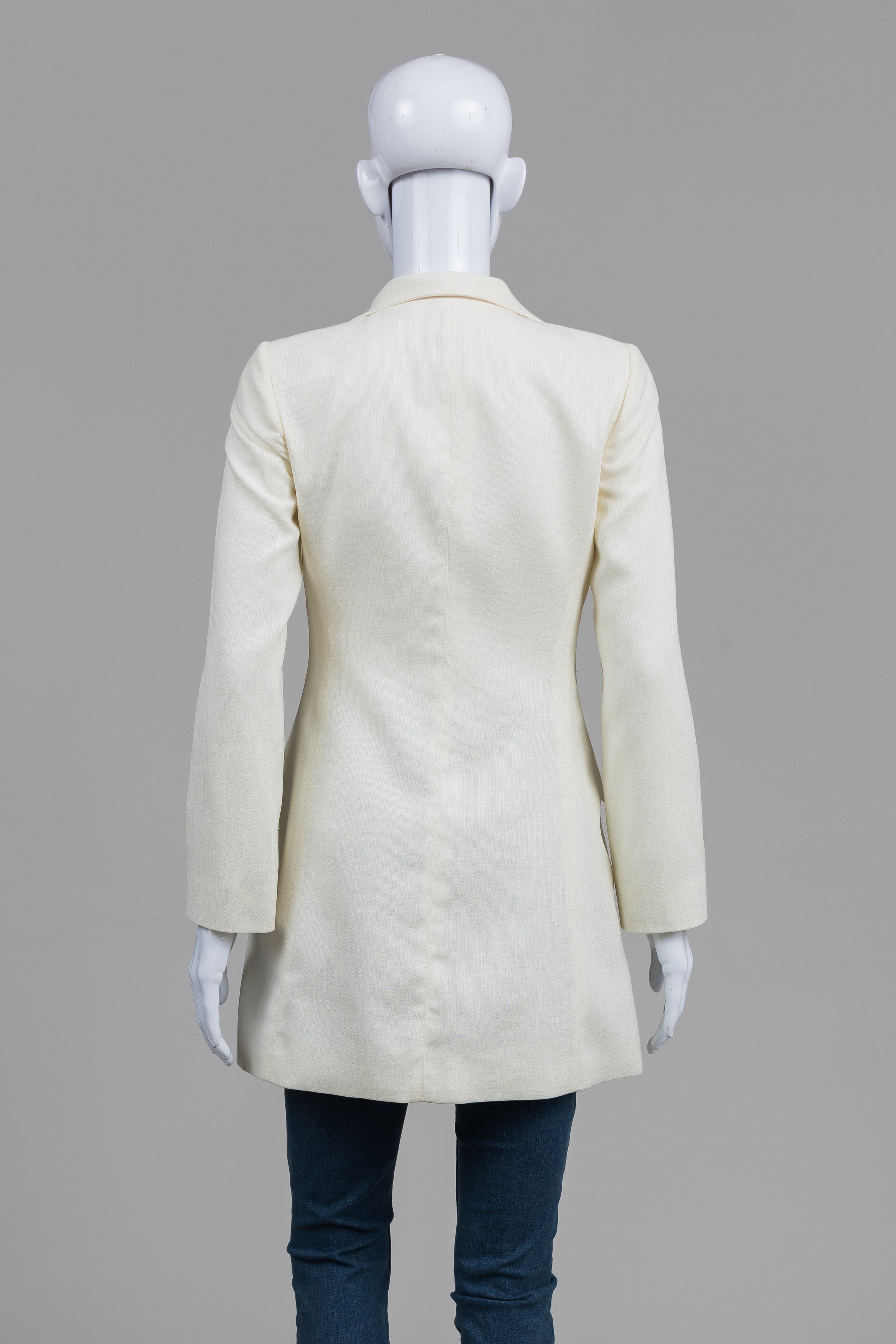 Rodier Ivory Vintage Long Jacket (36)