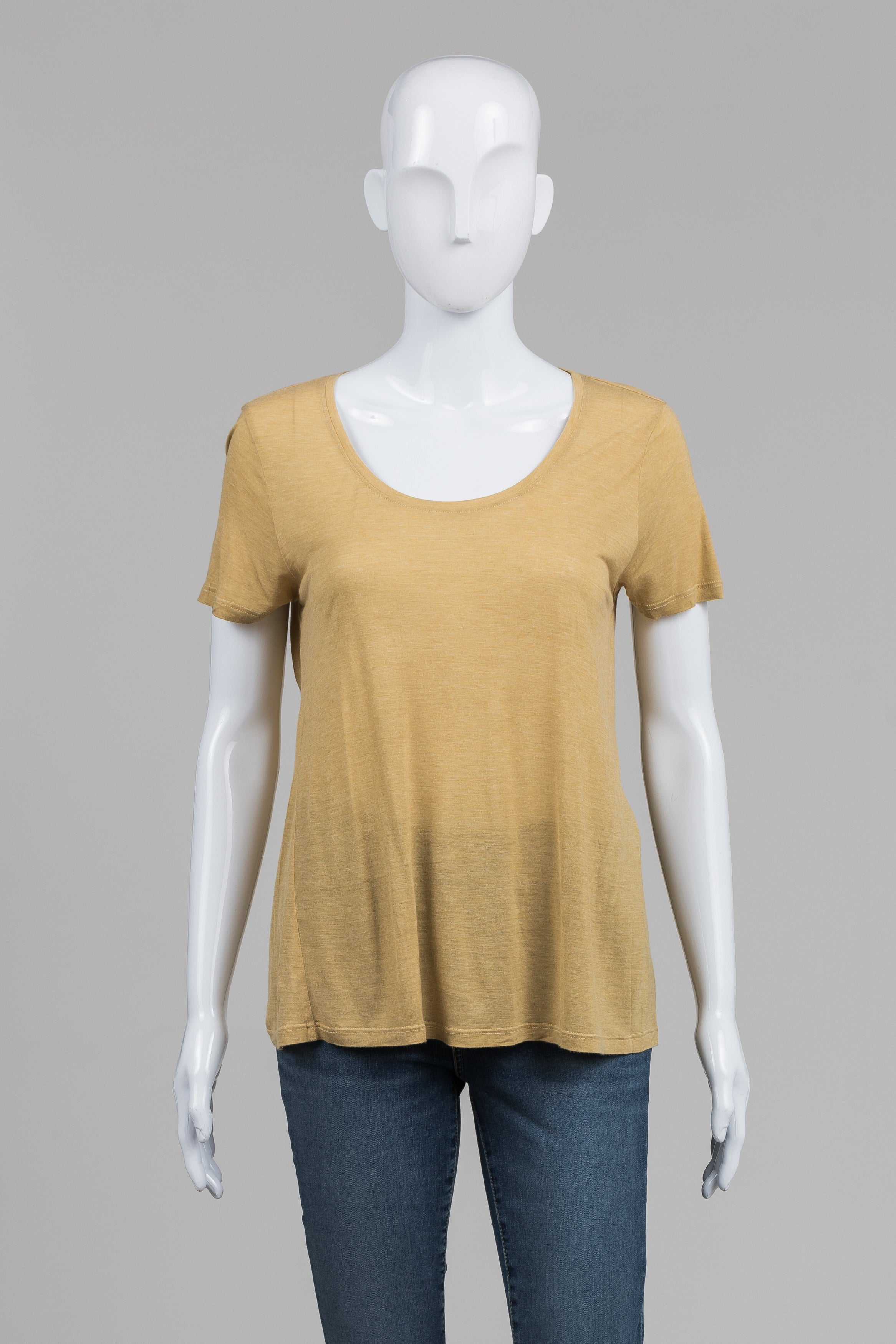 Eileen Fisher Gold Short Sleeve T-shirt (S)