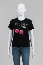 Load image into Gallery viewer, Milk Cherry Print T-shirt
