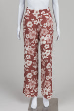 Load image into Gallery viewer, Dex Brick/Cream Floral Soft Pants (2) *New w/ tags
