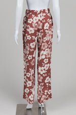 Load image into Gallery viewer, Dex Brick/Cream Floral Soft Pants (2) *New w/ tags

