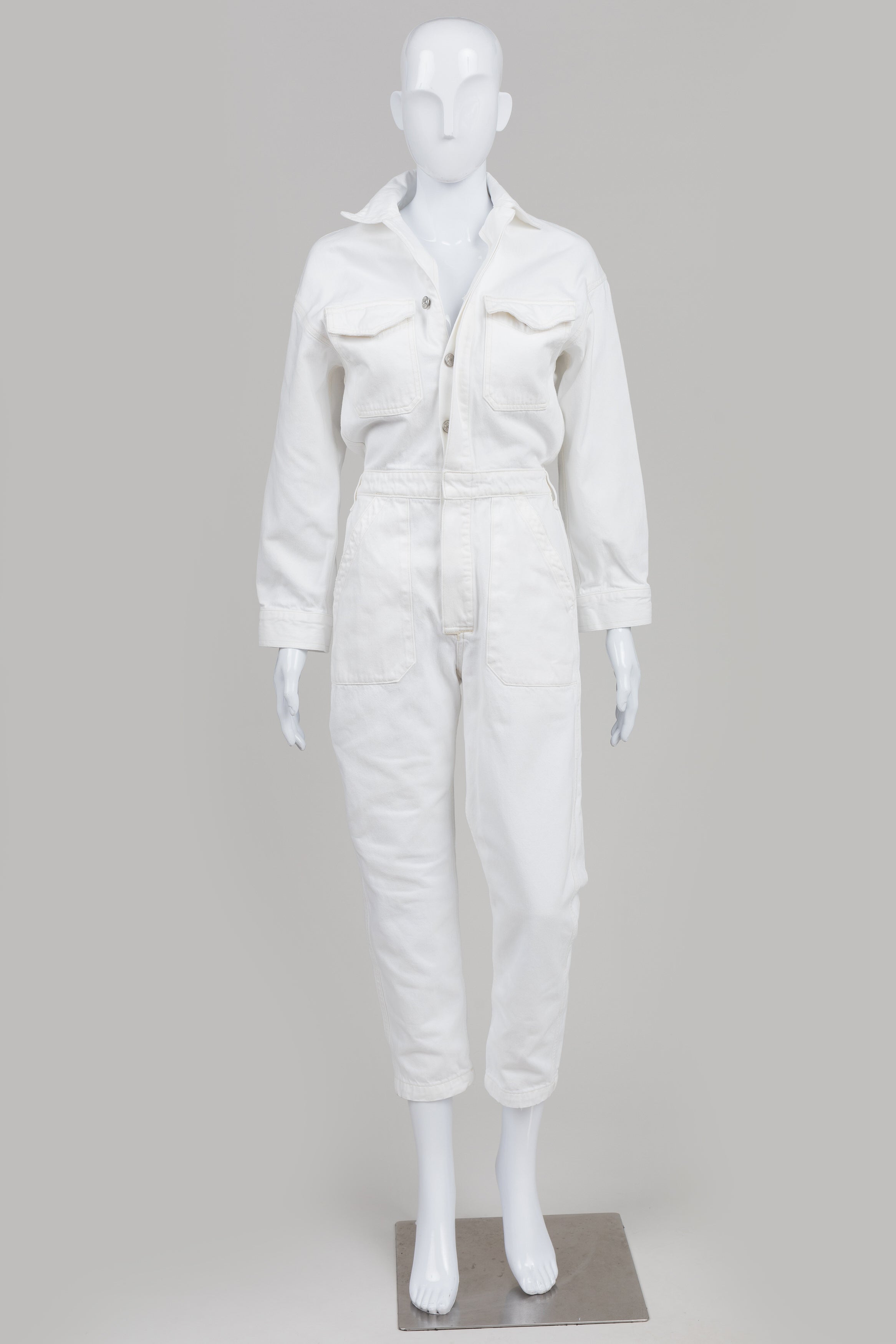 Citizens of Humanity White Denim Jumpsuit (XS)
