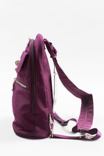 Load image into Gallery viewer, Baggallini Naples dark plum convertible backpack
