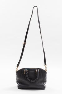 Michael Kors black leather satchel