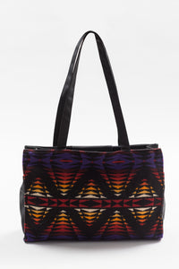 Pendleton wool Aztec pattern tote bag