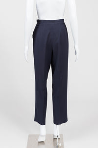 Braemar Vintage Navy Pleated Pants (4)