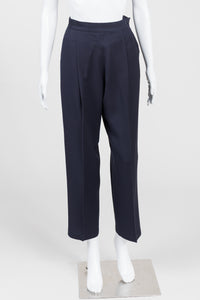 Braemar Vintage Navy Pleated Pants (4)