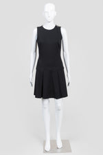 Load image into Gallery viewer, Michael Michael Kors Black Sleeveless Drop Waist Pleated Dress (2)
