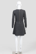 Load image into Gallery viewer, Michael Michael Kors Grey Stripe Fit &amp; Flare Dress (2) *No belt
