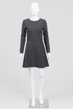 Load image into Gallery viewer, Michael Michael Kors Grey Stripe Fit &amp; Flare Dress (2) *No belt
