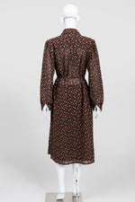 Load image into Gallery viewer, Rouie Vintage Brown Print Shirtwaist Dress (12)
