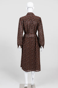 Rouie Vintage Brown Print Shirtwaist Dress (12)