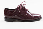 Load image into Gallery viewer, Gadea burgundy patent leather oxfords (35)
