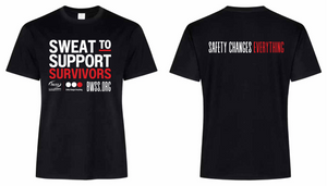 Sweat to Support Survivors 2024 Unisex T-Shirt (S,M,L,XL)